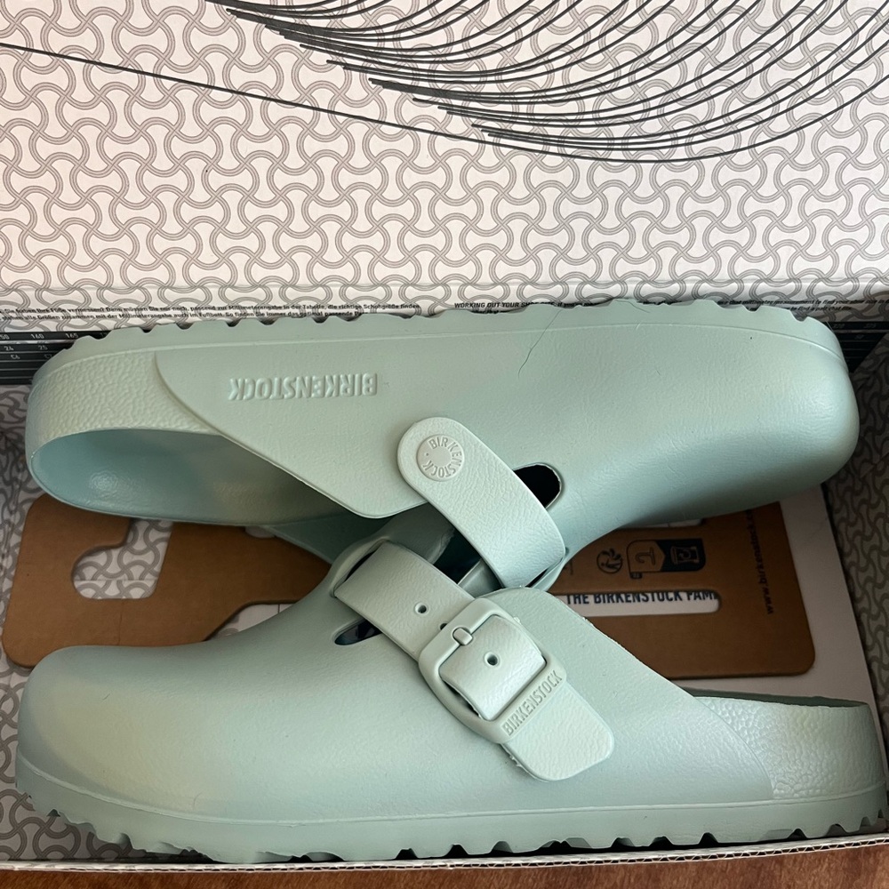 Birkenstock Boston EVA Surf Green Clogs